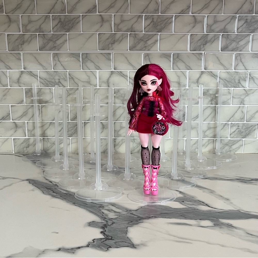 Lot of 20 Generic Doll Stands (Suitable for Monster High) - No Doll Included